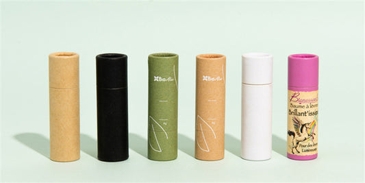 6 kinds of lip balm paper tubes