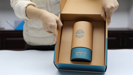 a simple kraft paper tube without too many patterns
