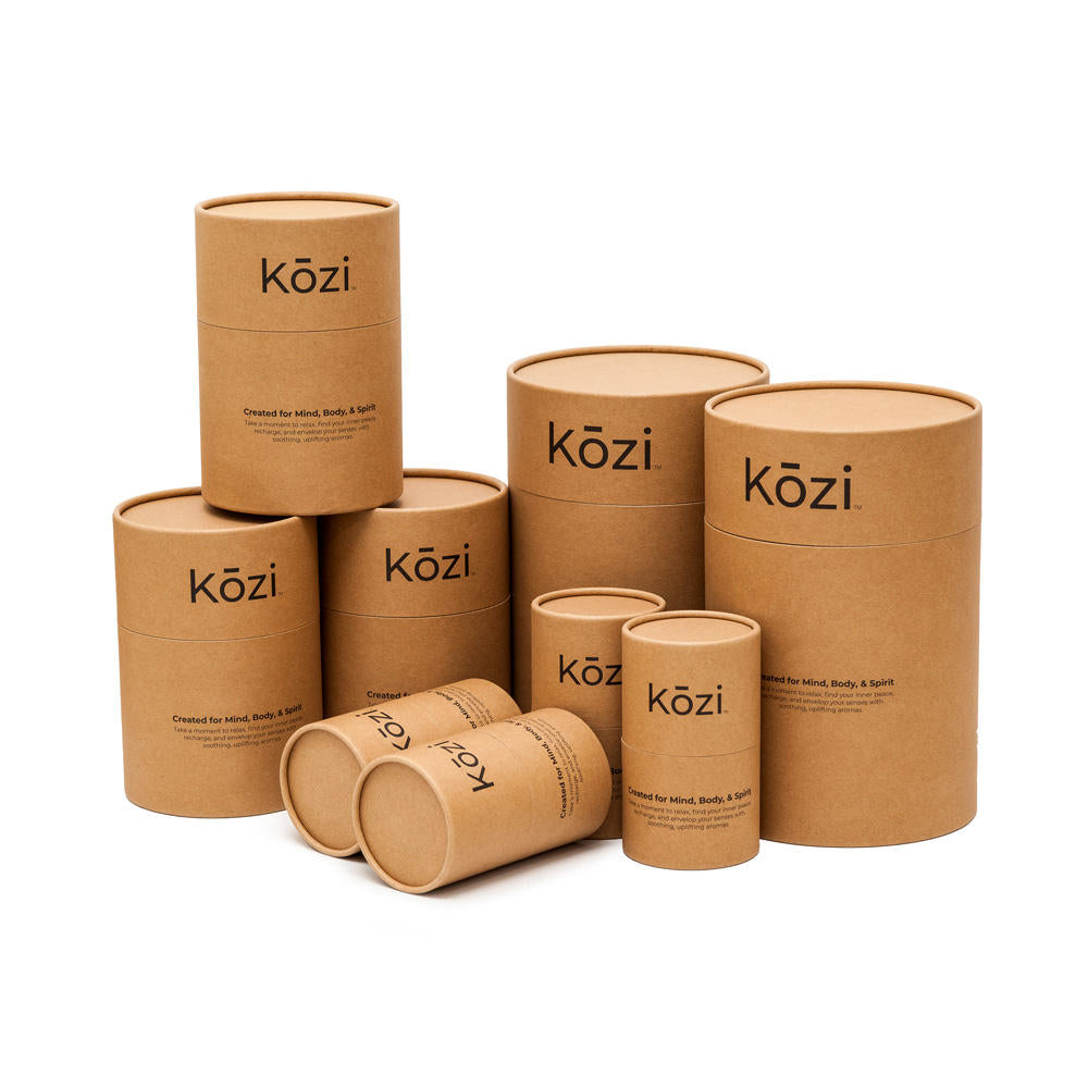 Tarro de bálsamo labial de papel Kraft natural de 1 onza/29 g