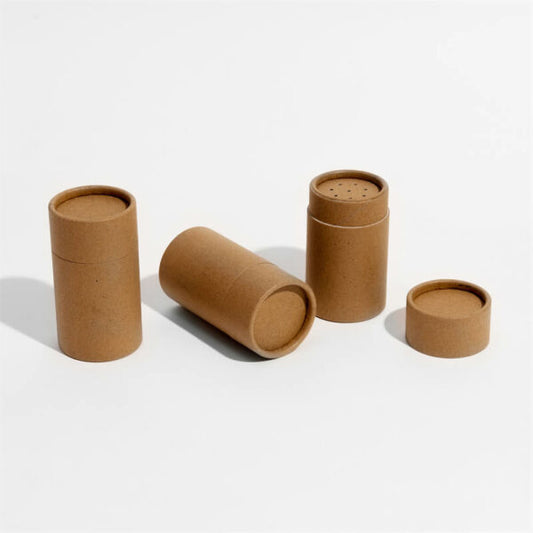 Pot de baume à lèvres en papier kraft naturel de 1 once / 29 g