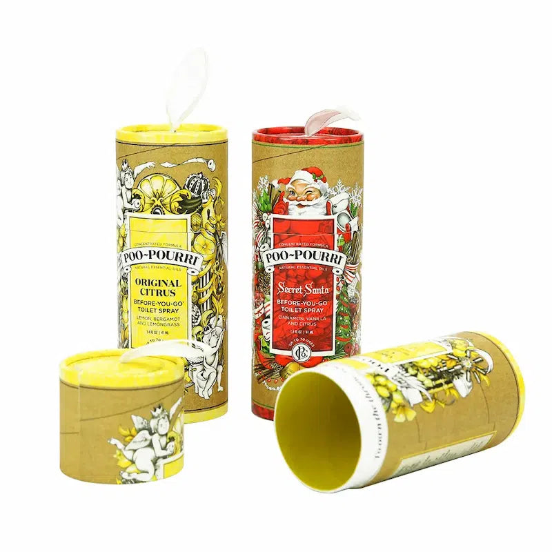 Custom Cylinder Packaging for Christmas Gift