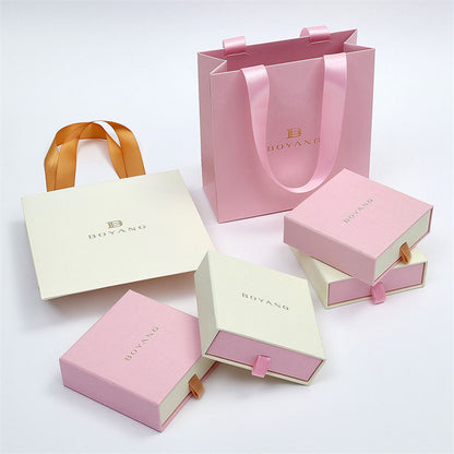Caixas de gaveta rígidas personalizadas e sacos de papel