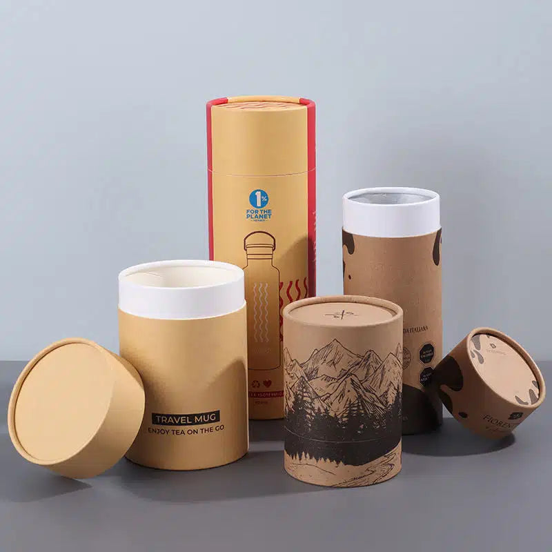 Custom Silver Foil Paper Tubes for Gift Packaging